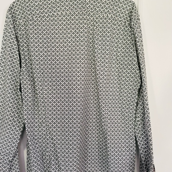 Ben Sherman dress shirt white and green - Picture 3 of 3